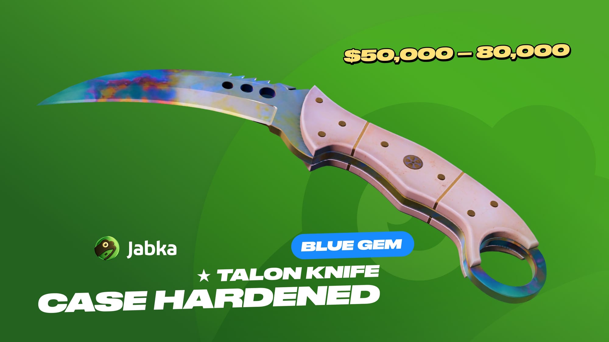 Talon Knife Case Hardened Blue Gem #55