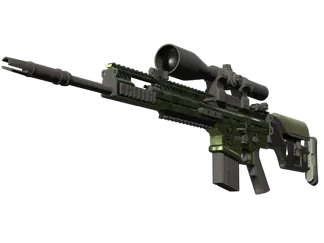 StatTrak™ SCAR-20 | Green Marine (Minimal Wear)