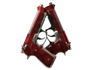 StatTrak™ Dual Berettas | Hemoglobin (Factory New)