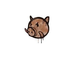 Sealed Graffiti | Piggles (Tiger Orange)