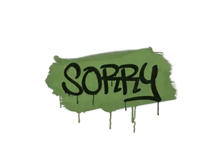 Sealed Graffiti | Sorry (Battle Green)