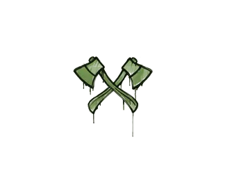 Sealed Graffiti | X-Axes (Battle Green)