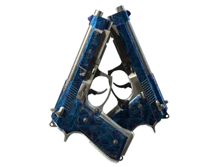 Dual Berettas | Cobalt Quartz (Field-Tested)