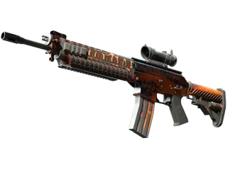 StatTrak™ SG 553 | Tiger Moth (Battle-Scarred)