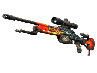StatTrak™ SSG 08 | Dragonfire (Factory New)