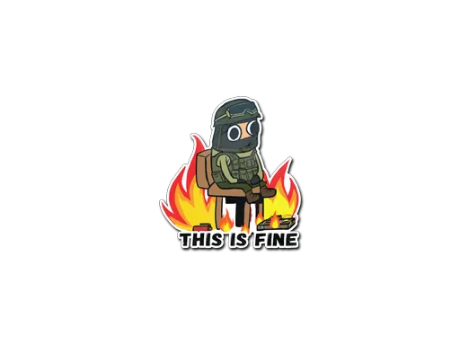 Sticker | This Is Fine (CT)