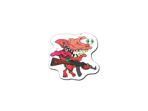 Sticker | Red Shark Shooter