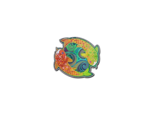 Sticker | Twin Koi (Holo)