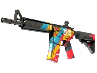 M4A4 | Cyber Security (Well-Worn)