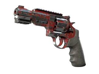 StatTrak™ R8 Revolver | Crimson Web (Battle-Scarred)