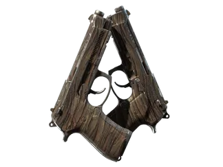 Souvenir Dual Berettas | Drift Wood (Well-Worn)