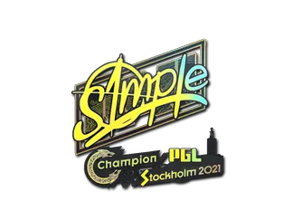 Sticker | s1mple (Holo) | Stockholm 2021