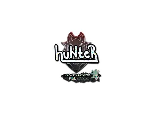Sticker | huNter (Glitter) | Antwerp 2022