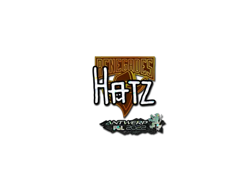 Sticker | hatz (Glitter) | Antwerp 2022