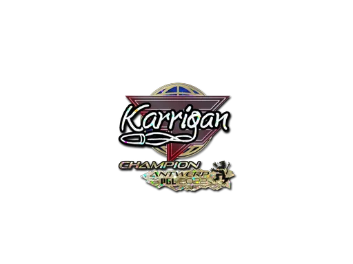 Sticker | karrigan (Glitter, Champion) | Antwerp 2022