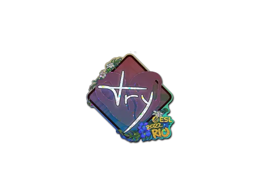 Sticker | TRY (Glitter) | Rio 2022