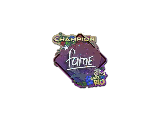 Sticker | fame (Glitter, Champion) | Rio 2022