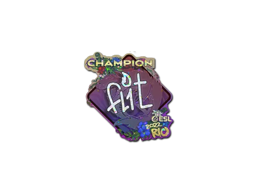 Sticker | FL1T (Glitter, Champion) | Rio 2022