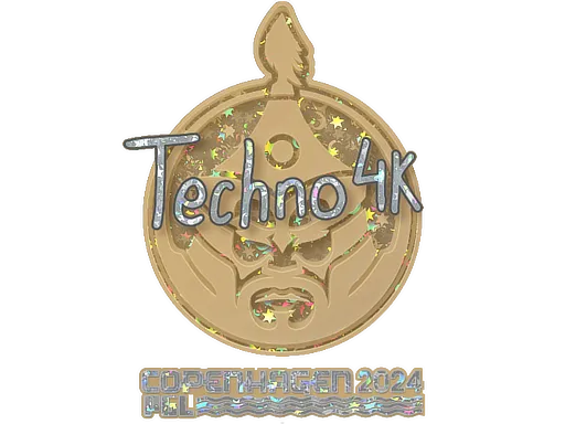 Sticker | Techno4K (Glitter) | Copenhagen 2024