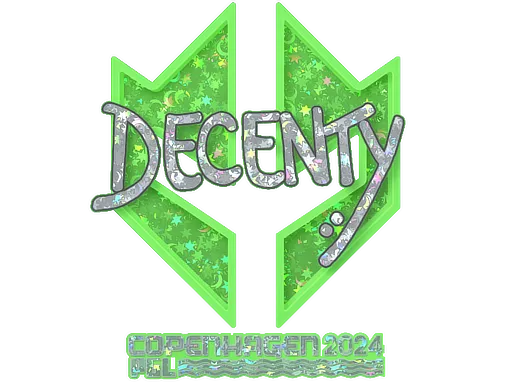 Sticker | decenty (Glitter) | Copenhagen 2024