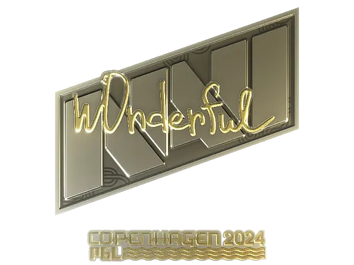 Sticker | w0nderful (Gold) | Copenhagen 2024