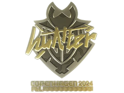 Sticker | huNter- (Gold) | Copenhagen 2024