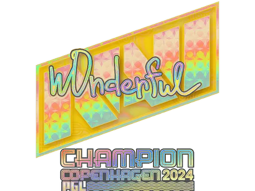 Sticker | w0nderful (Holo, Champion) | Copenhagen 2024