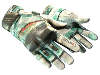 ★ Moto Gloves | Spearmint (Battle-Scarred)