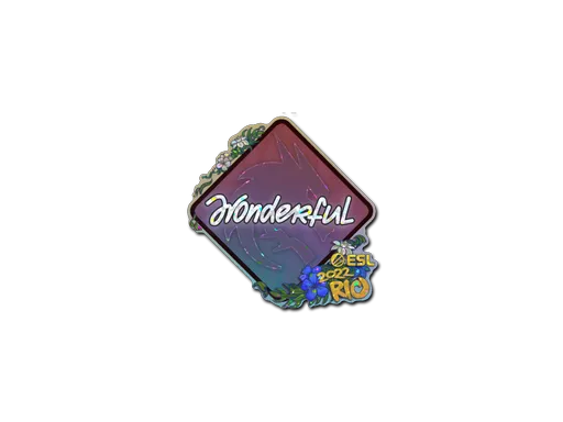 Sticker | w0nderful (Glitter) | Rio 2022