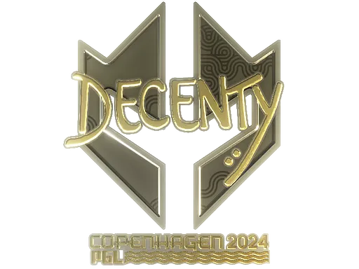 Sticker | decenty (Gold) | Copenhagen 2024