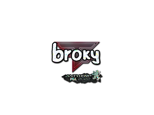 Sticker | broky (Glitter) | Antwerp 2022