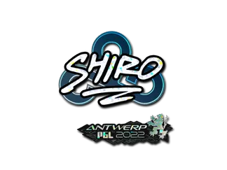 Sticker | sh1ro (Glitter) | Antwerp 2022