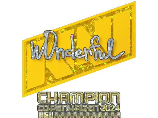 Sticker | w0nderful (Glitter, Champion) | Copenhagen 2024