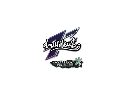 Sticker | dav1d (Glitter) | Antwerp 2022