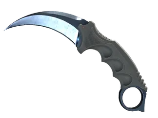 ★ StatTrak™ Karambit | Blue Steel (Well-Worn)