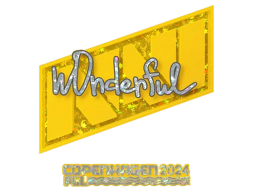 Sticker | w0nderful (Glitter) | Copenhagen 2024