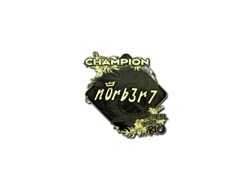 Sticker | n0rb3r7 (Gold, Champion) | Rio 2022