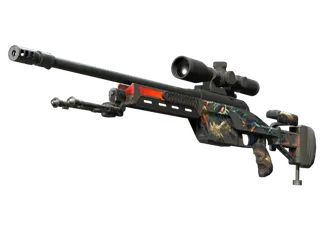 StatTrak™ SSG 08 | Dragonfire (Battle-Scarred)