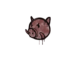 Sealed Graffiti | Piggles (Brick Red)