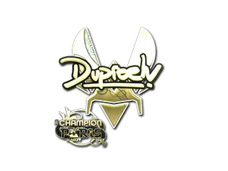 Sticker | dupreeh (Gold, Champion) | Paris 2023