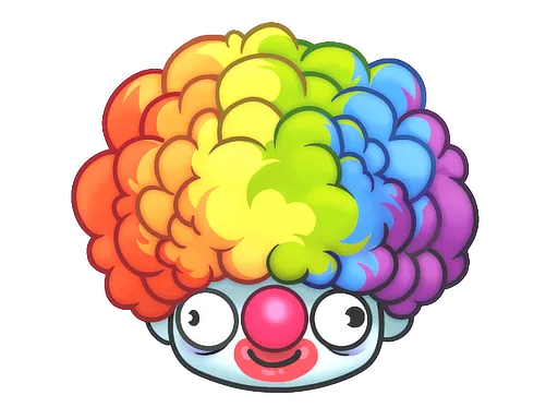 Sticker | Clown Wig