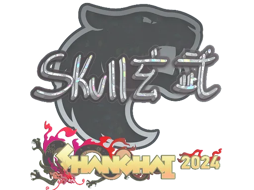 Sticker | skullz (Glitter) | Shanghai 2024