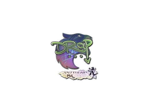 Sticker | drop (Holo) | Antwerp 2022