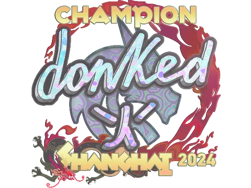 Sticker | donk (Holo, Champion) | Shanghai 2024