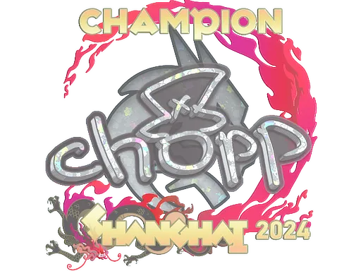 Sticker | chopper (Glitter, Champion) | Shanghai 2024
