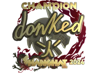 Sticker | donk (Gold, Champion) | Shanghai 2024