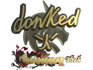 Sticker | donk (Gold) | Shanghai 2024