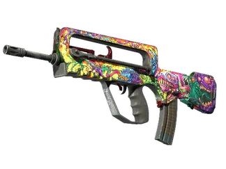 FAMAS | Bad Trip (Battle-Scarred)