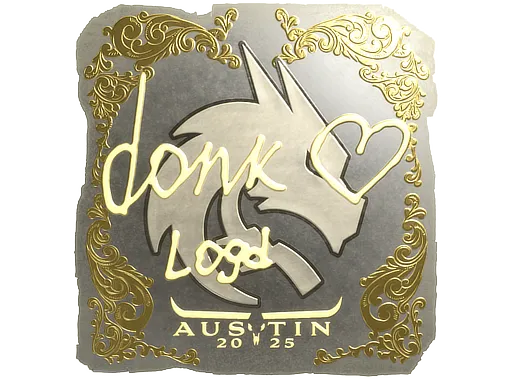 Sticker | donk (Gold) | Austin 2025