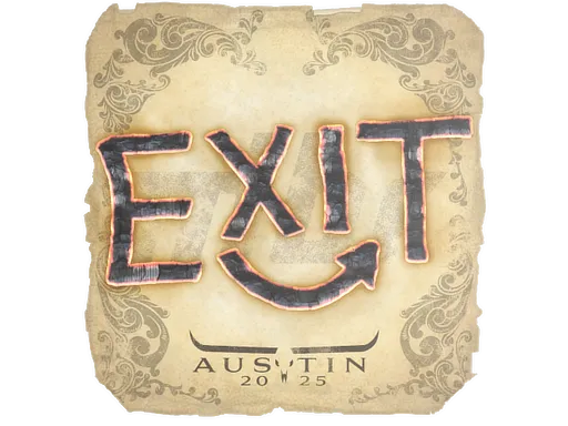 Sticker | exit | Austin 2025